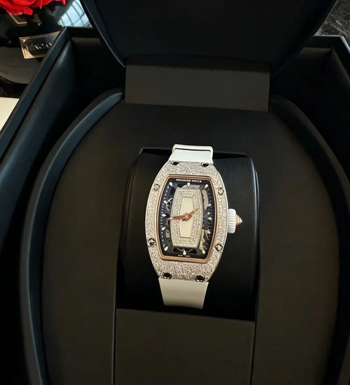 Diamond-Encrusted Skeleton Luxury Automatic Watch, Premium Swiss Craftsmanship