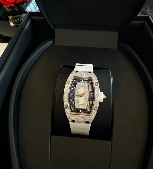 Diamond-Encrusted Skeleton Luxury Automatic Watch, Premium Swiss Craftsmanship