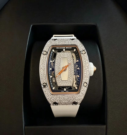 Diamond-Encrusted Skeleton Luxury Automatic Watch, Premium Swiss Craftsmanship