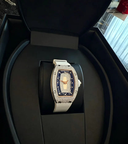 Diamond-Encrusted Skeleton Luxury Automatic Watch, Premium Swiss Craftsmanship