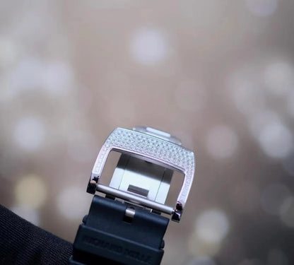 Full Paved Diamond Skeleton Tourbillon Luxury Watch